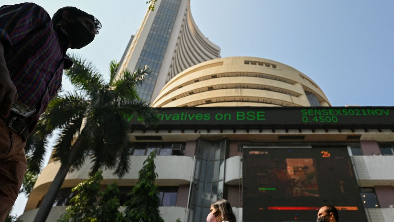 The Bombay Stock Exchange building. Credit: AFP File Photo