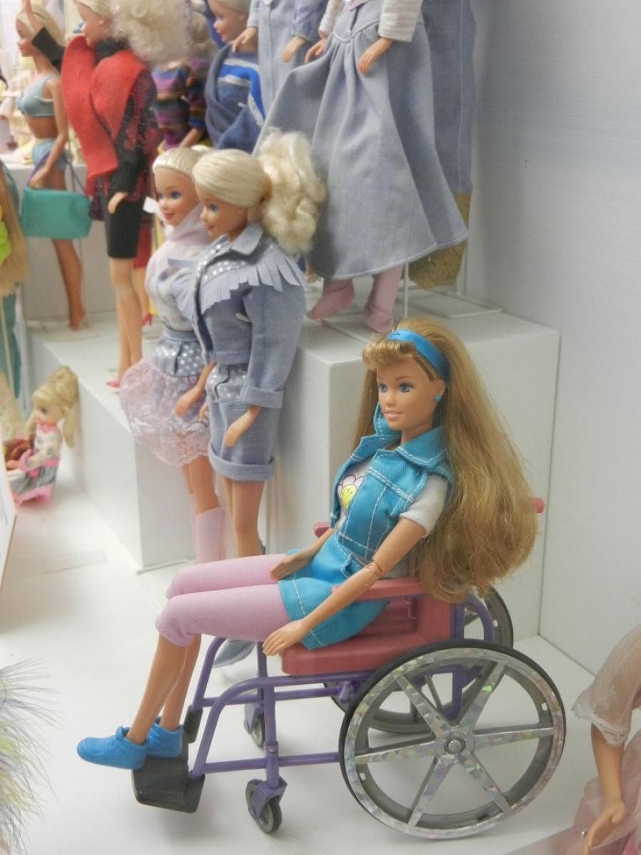 Doll on a wheelchair