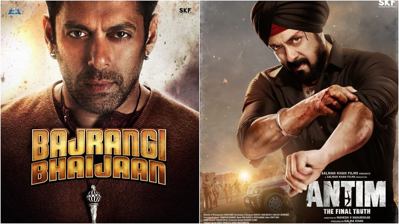 'Antim', unlike 'Bajrangi Bhaijaan, featured Salman in a new look. Credit: IMDb