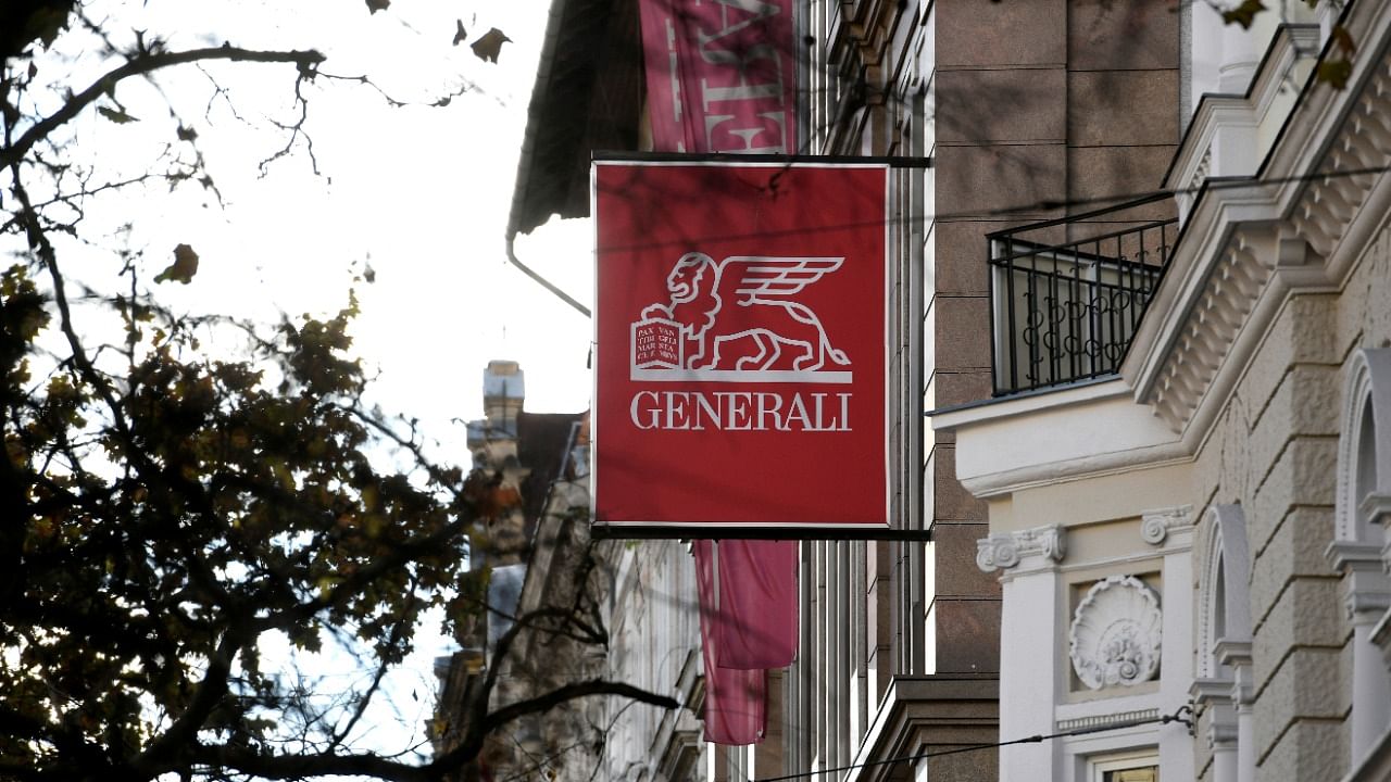 Logo of insurance company Generali is seen on the company headquarters in Budapest. Credit: Reuters File Photo