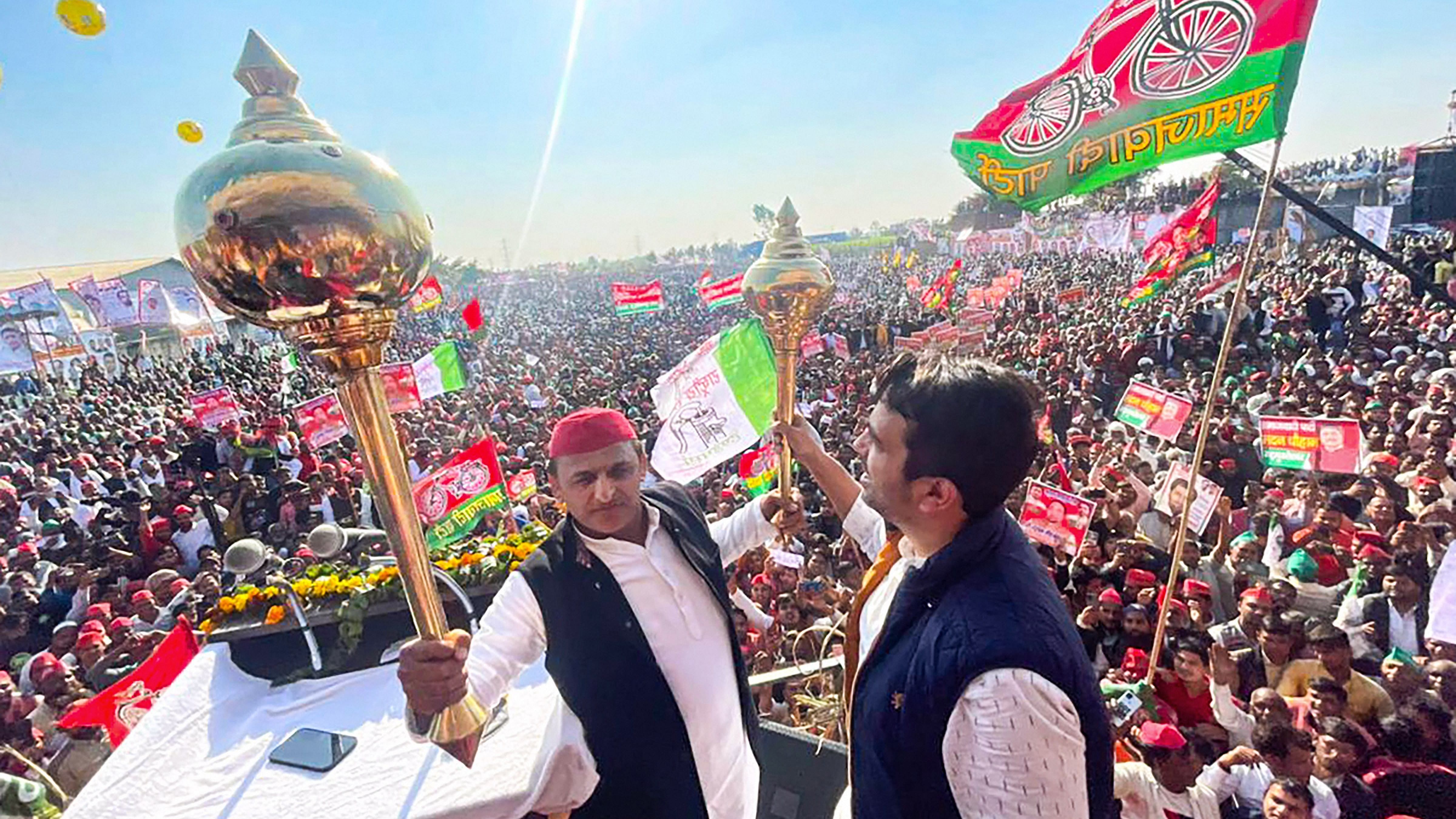 ''If this crowd turns into votes, then the electoral scene of the state will change completely,'' a visibly happy Akhilesh said at the rally. Credit: PTI File Photo