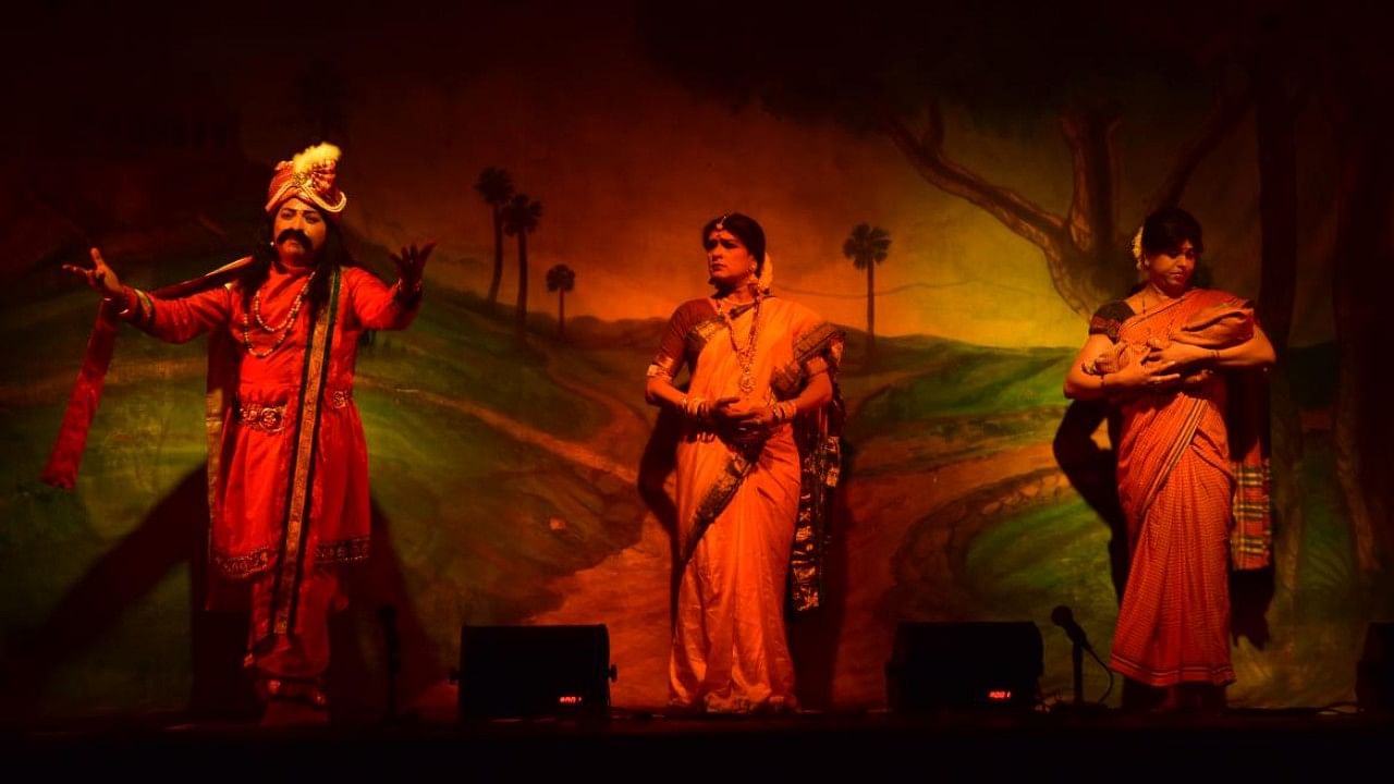 A file photo of a Tulu play performed at Tulu Sahitya Academy. Credit: DH File Photo