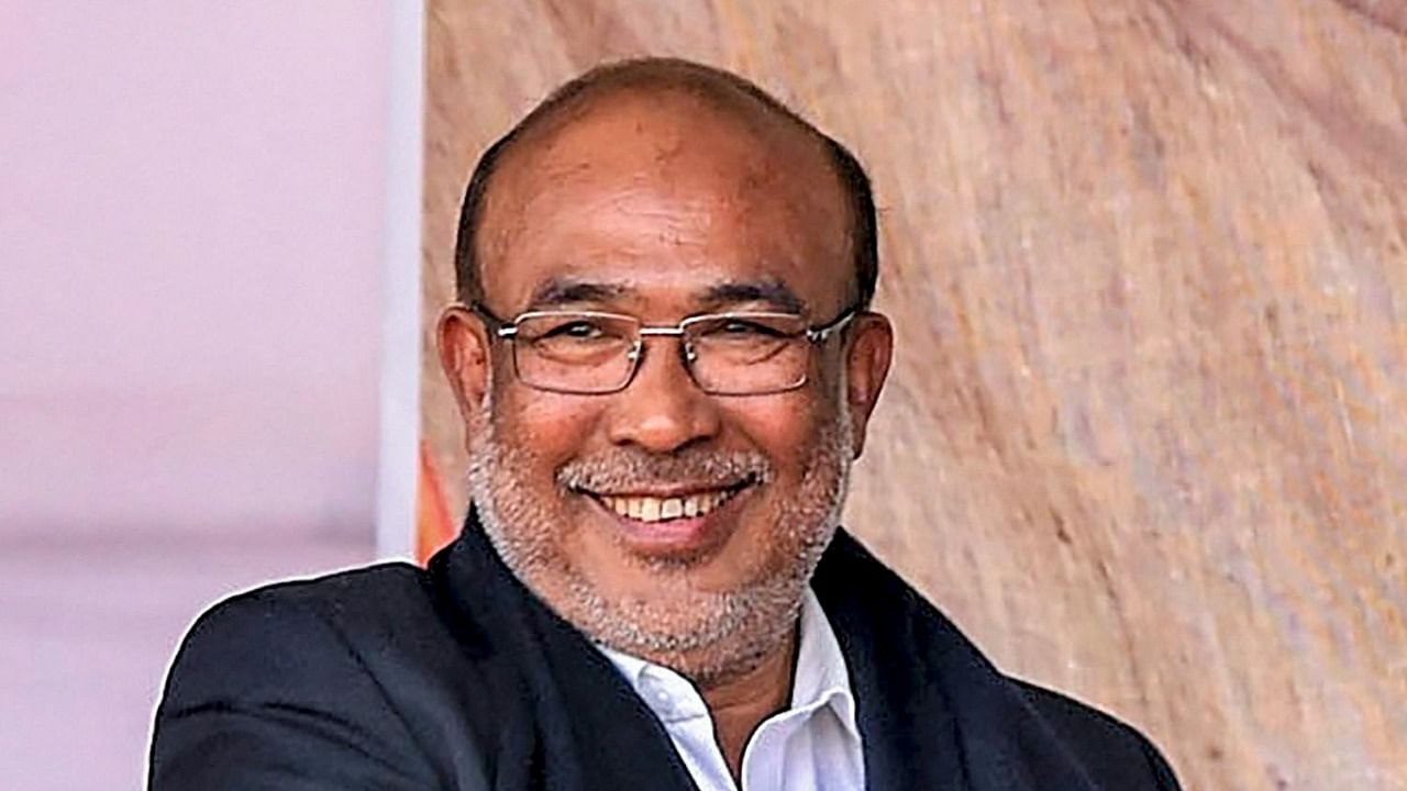 Manipur CM N Biren Singh. Credit: PTI File Photo