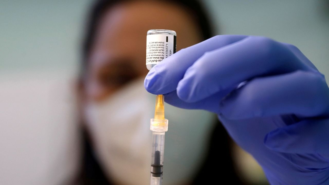 Early lab results from South Africa and Us drug maker Pfizer showed about a 40- and 25-fold drop in virus neutralisation ability of the vaccine. Credit: Reuters File Photo