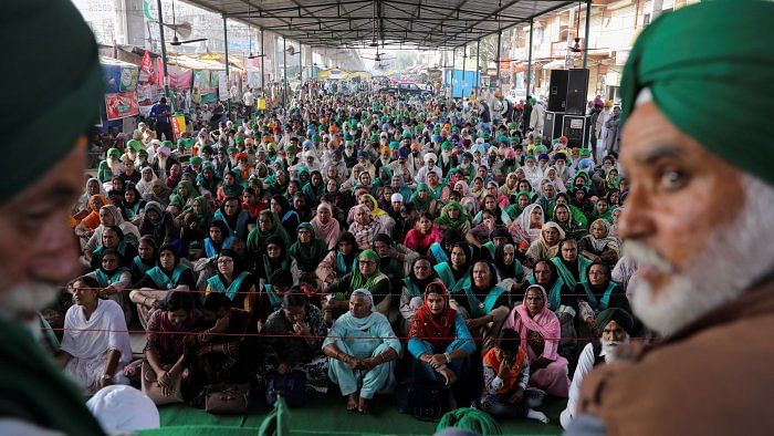 Only after the government repealed the three farm laws and agreed to certain demands, the farmers have returned to their homes after suspending the 15-month-long agitation. Credit: Reuters File Photo