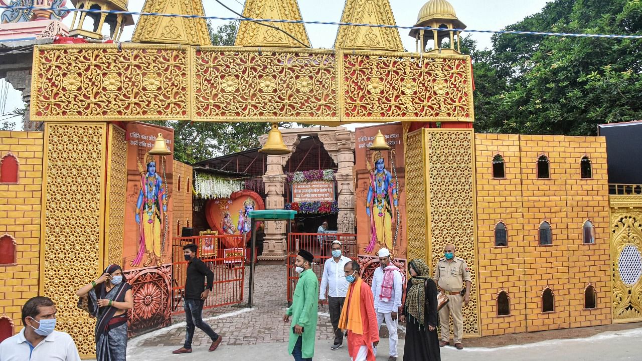 A view of the Ram temple site. Credit: PTI File Photo