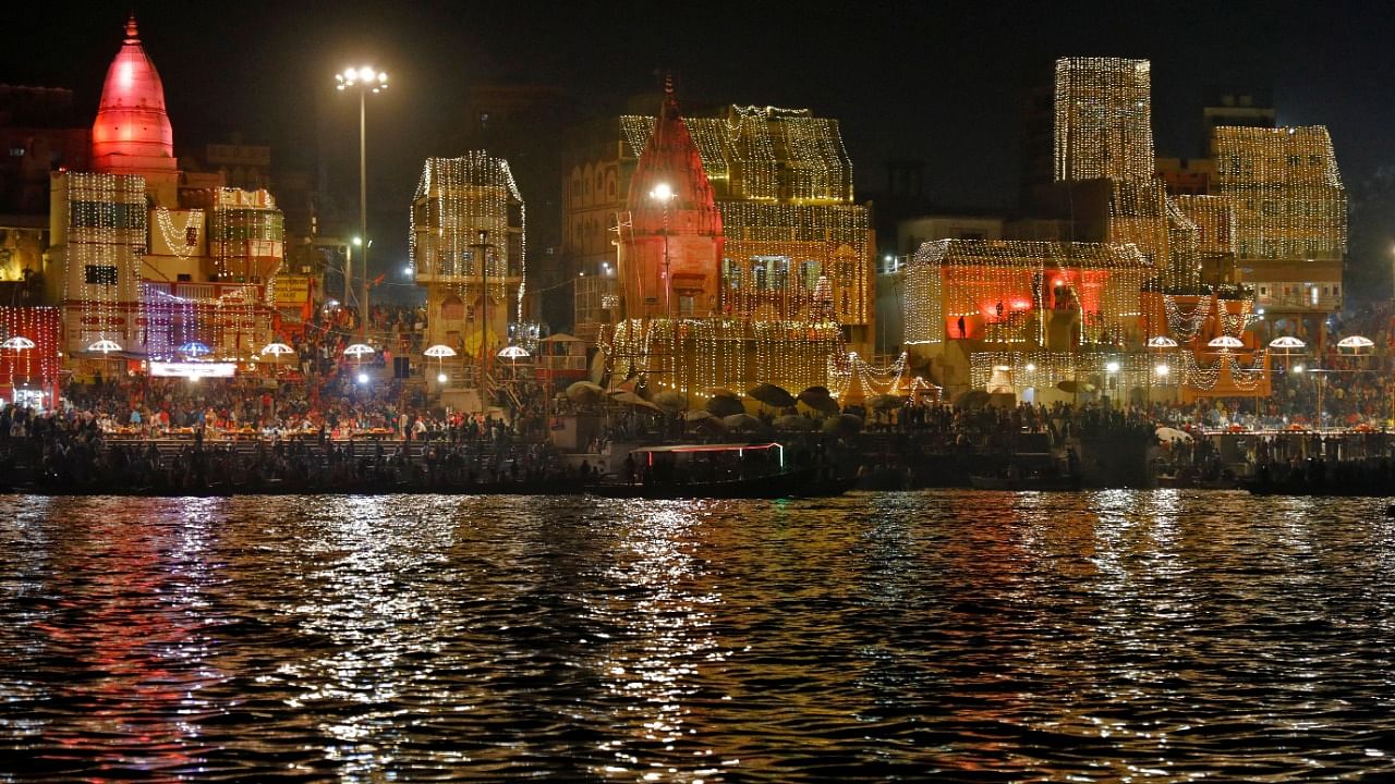 A view of Varanasi on Sunday. Credit: Reuters Photo