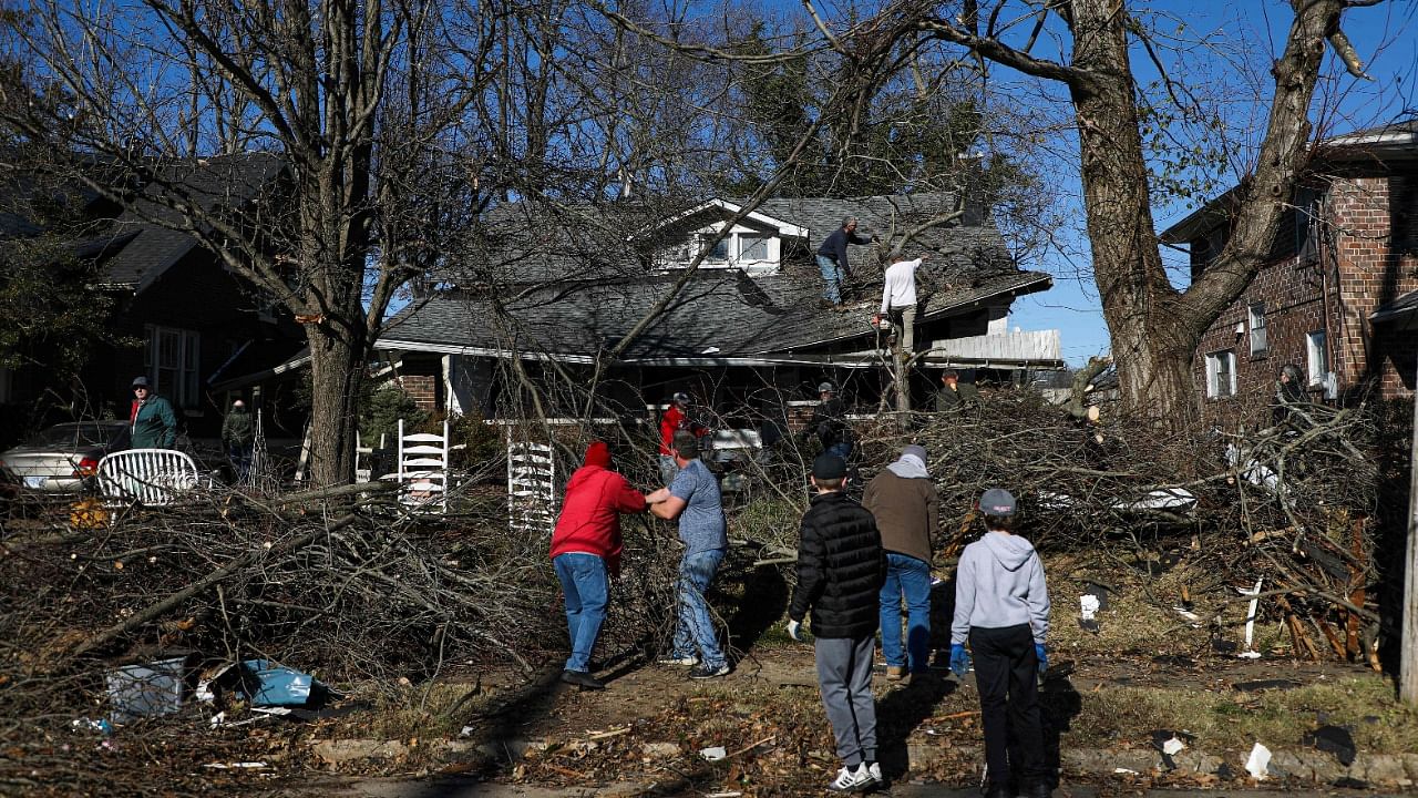 Rescue operations under way in Kentucky. Credit: AFP Photo