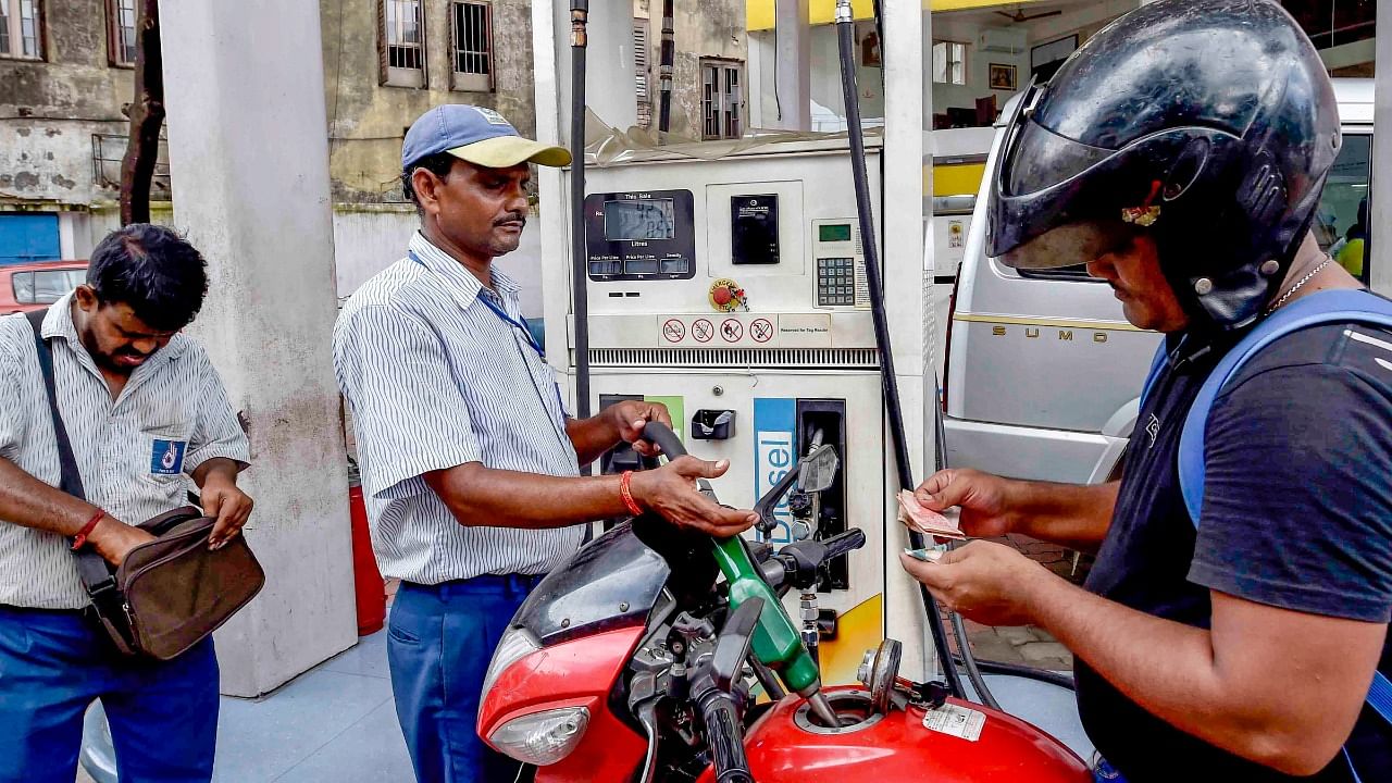 India is 85 per cent dependent on imports to meet its oil needs and so domestic retail rates are aligned with prices of benchmark global commodities. Credit: PTI File Photo