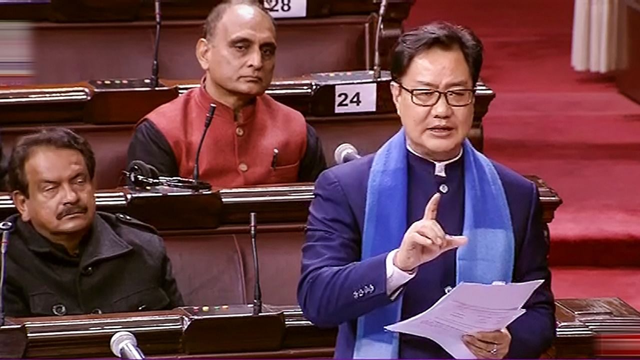 Law Minister Kiren Rijiju. Credit: PTI Photo