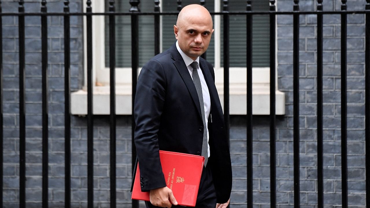 Health Secretary Sajid Javid. Credit: Reuters Photo