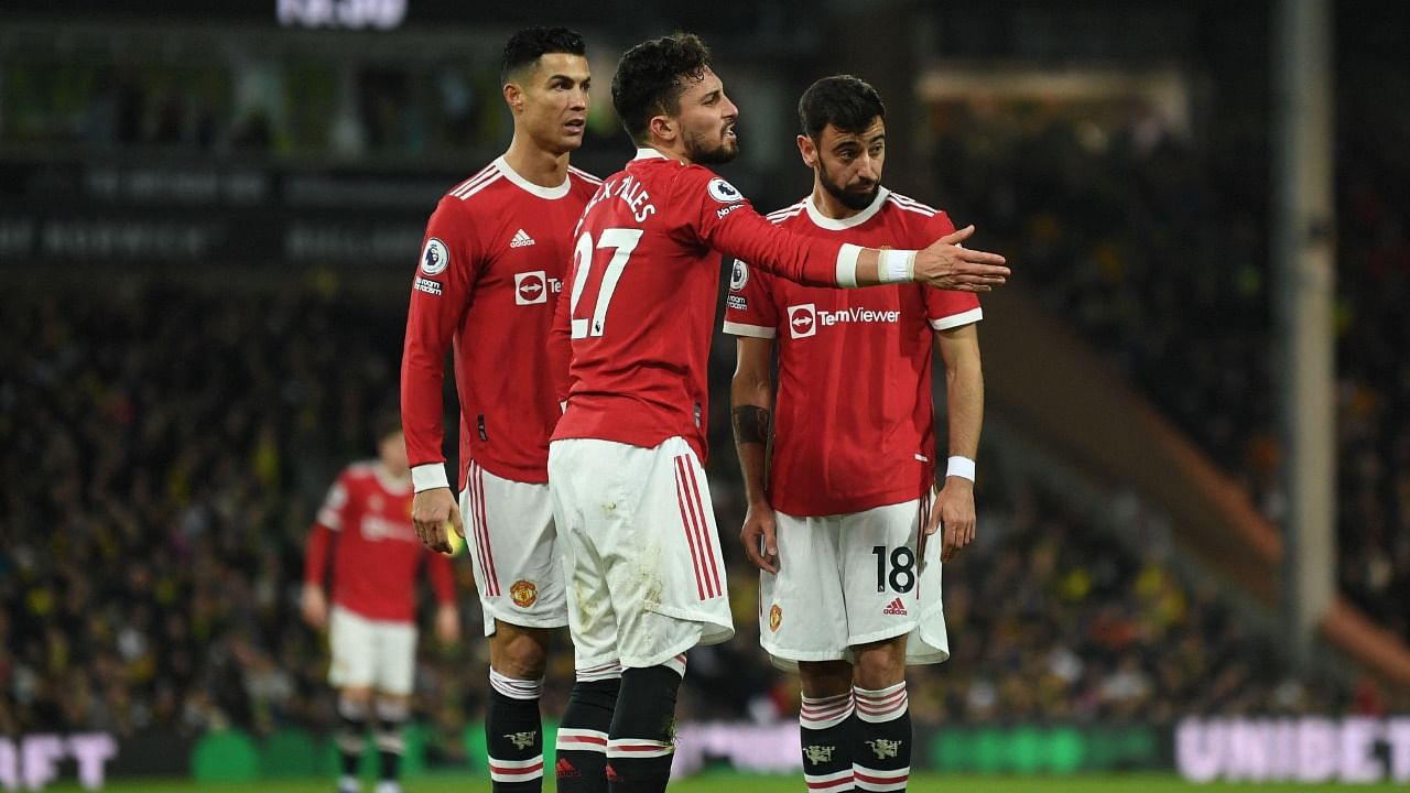 Manchester United players. Credit: AFP Photo