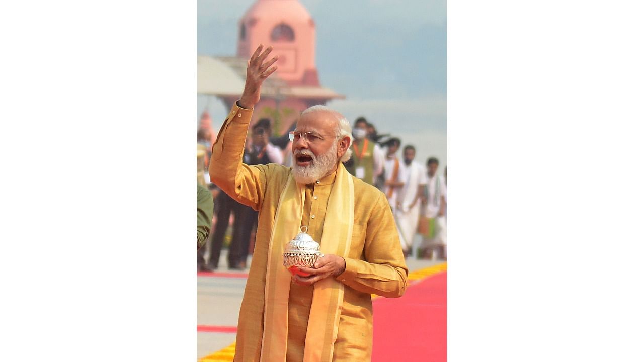 Modi in Varanasi. Credit: AFP Photo