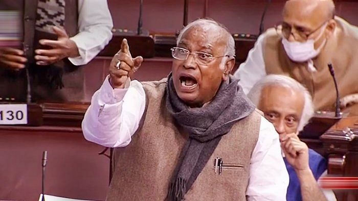 Leader of Opposition Mallikarjun Kharge. Credit: PTI Photo