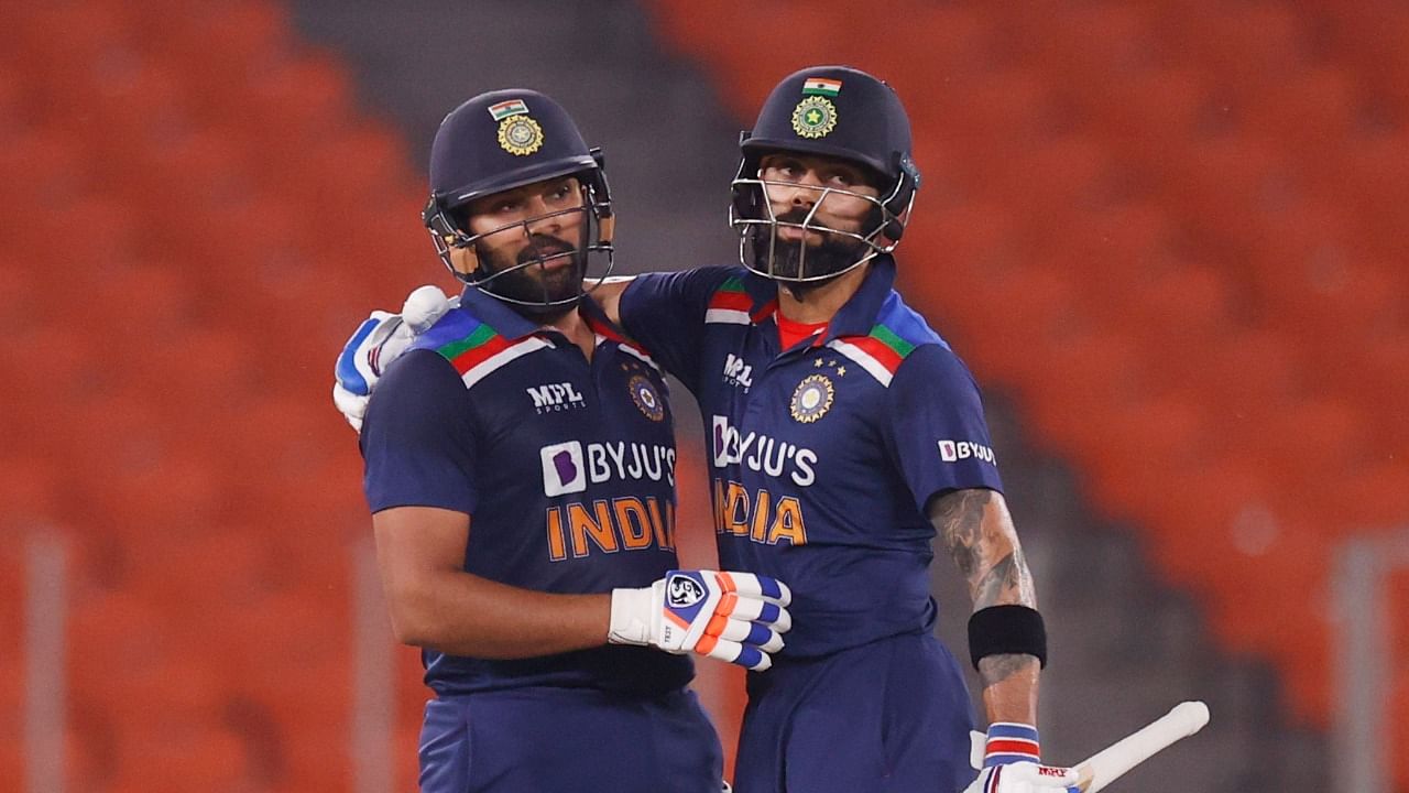 Rohit Sharma and Virat Kohli. Credit: Reuters Photo