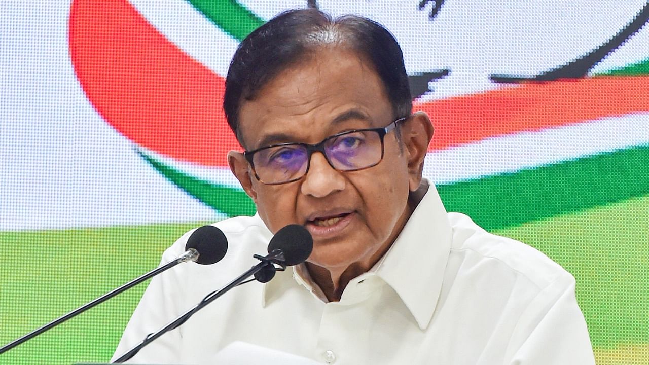 P Chidambaram. Credit: PTI File Photo