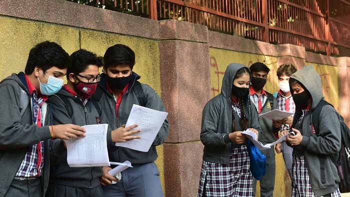 Representative picture of exam-bound students. Credit: PTI Photo