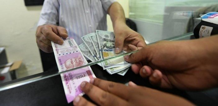 At the interbank foreign exchange, the rupee opened at 76.31, then surged higher to 76.22 against the American dollar, registering a rise of 10 paise in the early deals. Credit: PTI Photo