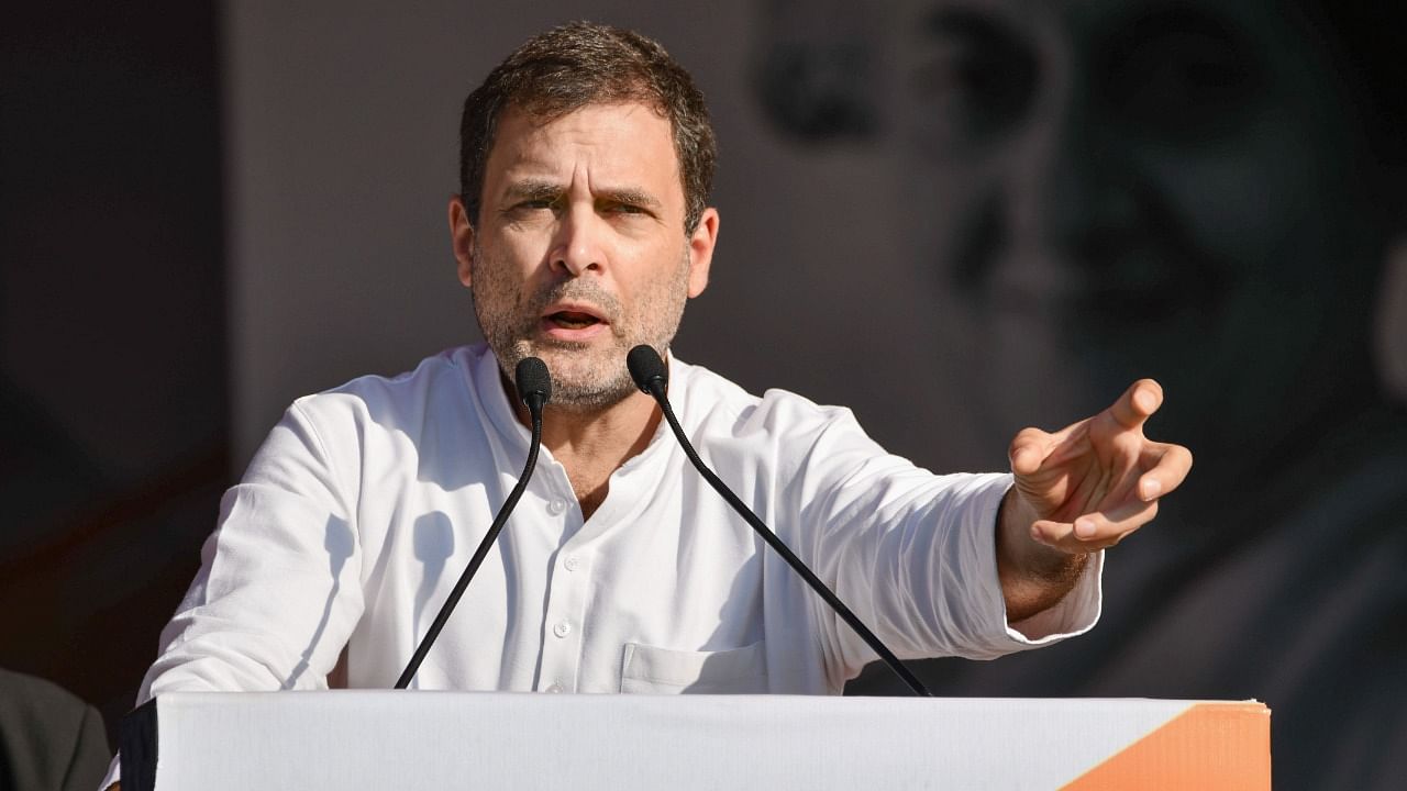 Rahul Gandhi said he was at school when he was told that his grandmother received 32 bullet wounds. Credit: PTI Photo
