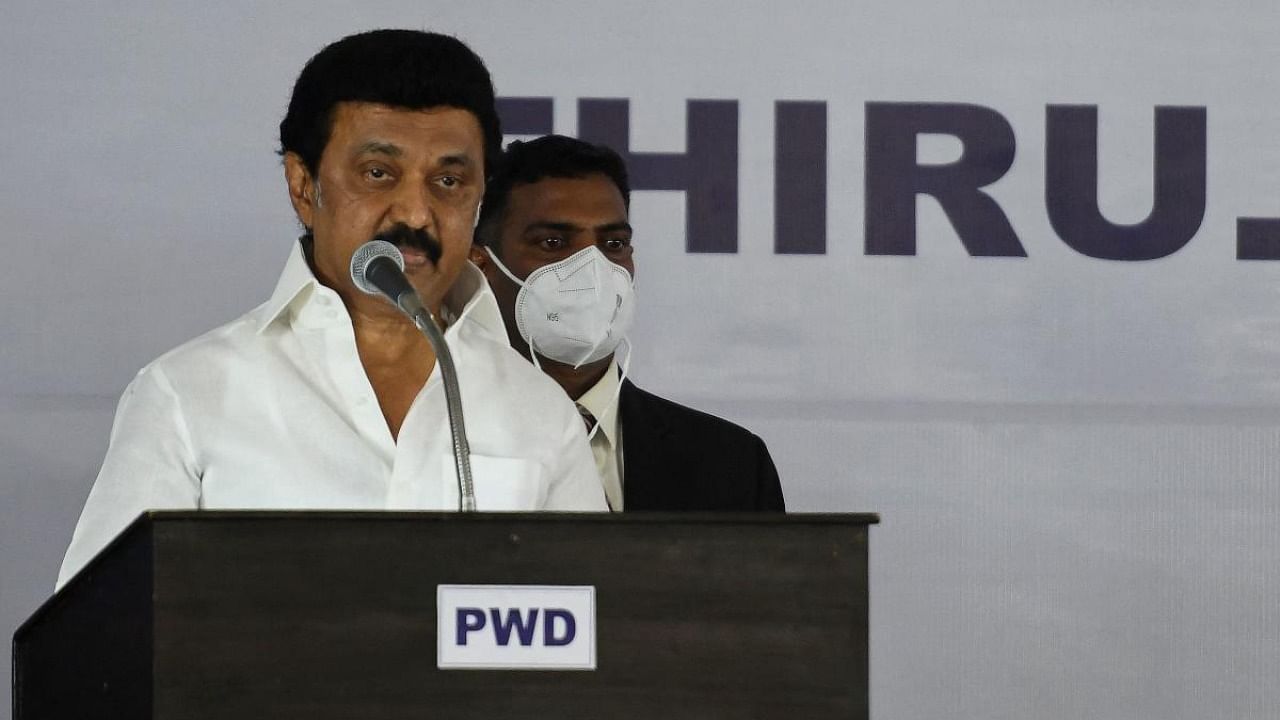 Tamil Nadu CM M K Stalin. Credit: AFP file photo