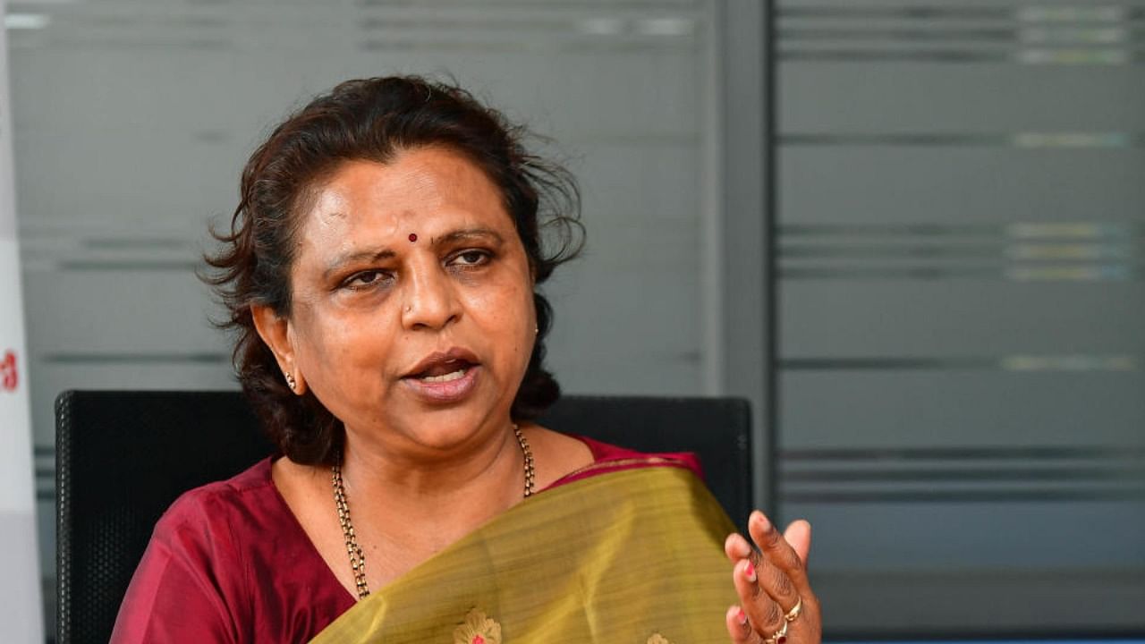 Karnataka State Commission for Women Chairperson Pramila Naidu. Credit: DH photo