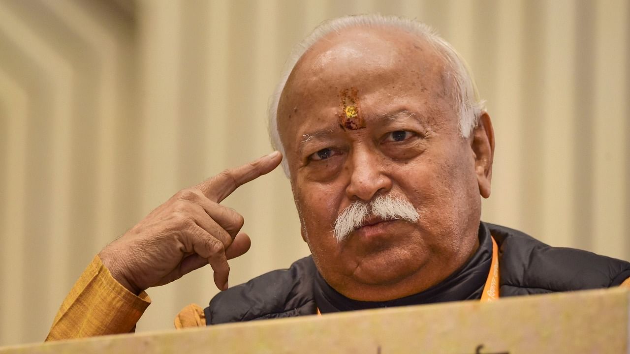 RSS leader Mohan Bhagwat. Credit: PTI Photo