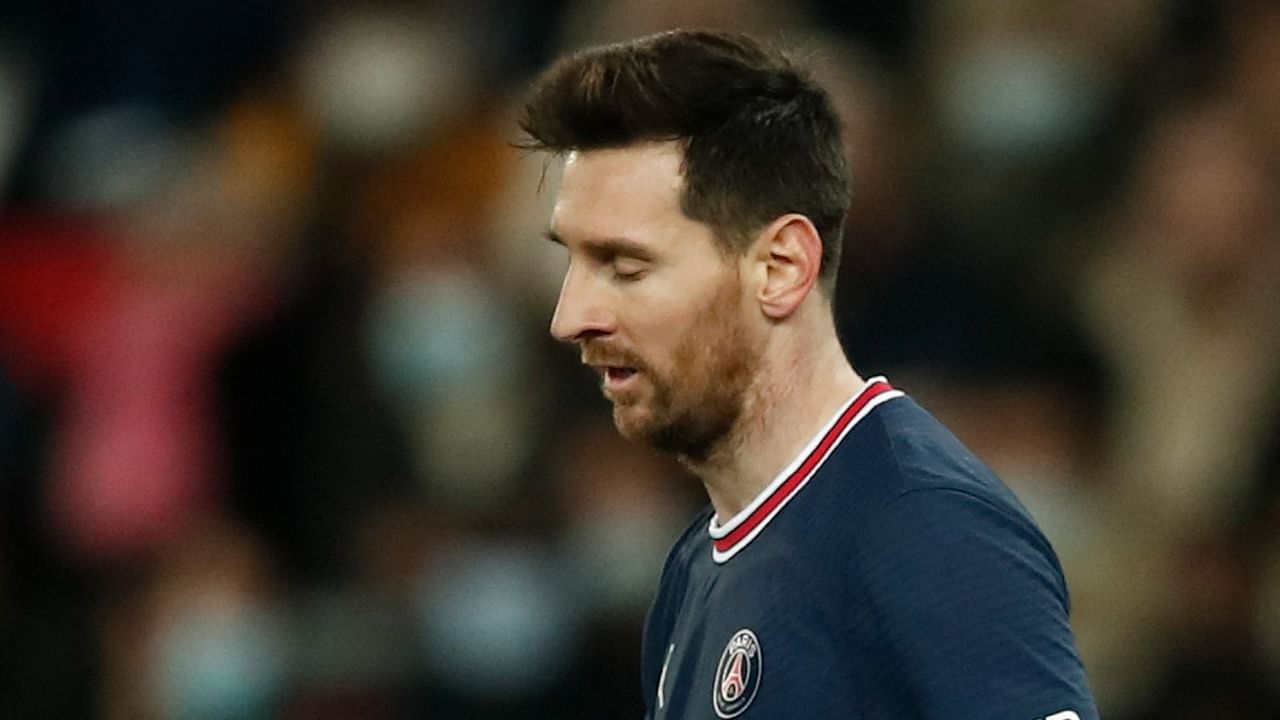 Paris St Germain's Lionel Messi. Credit: Reuters File Photo