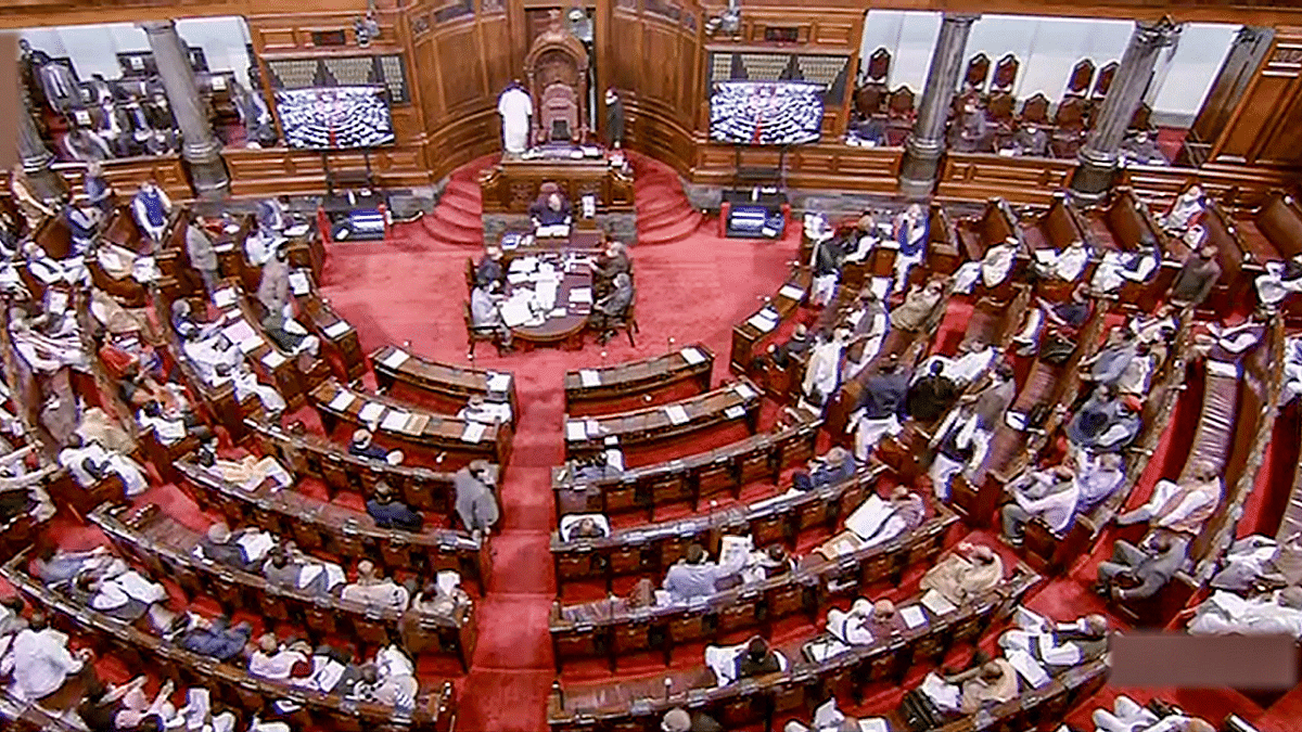 Parliamentarians in the Rajya Sabha. Credit: PTI Photo