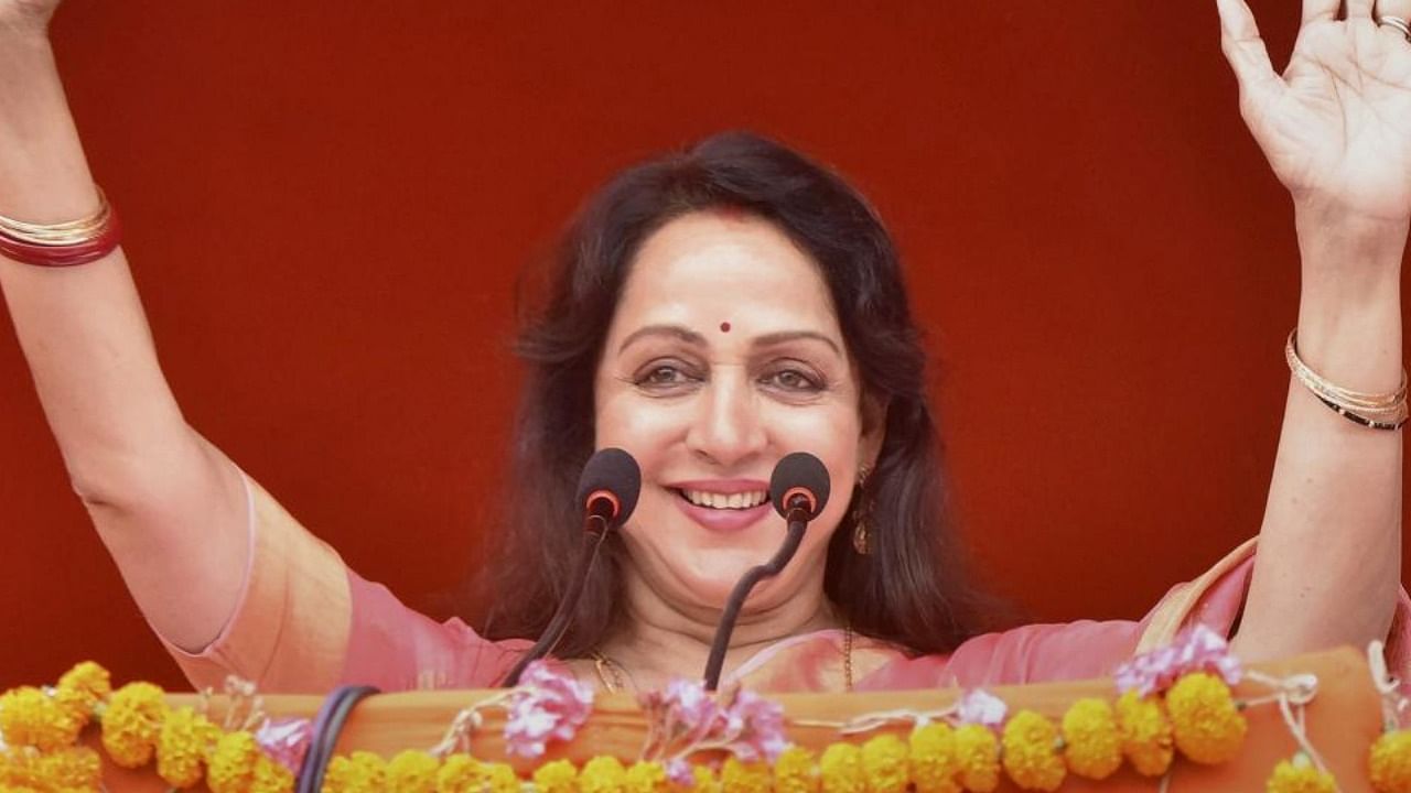  Bollywood actor and BJP leader Hema Malini file photo. Credit: PTI Photo