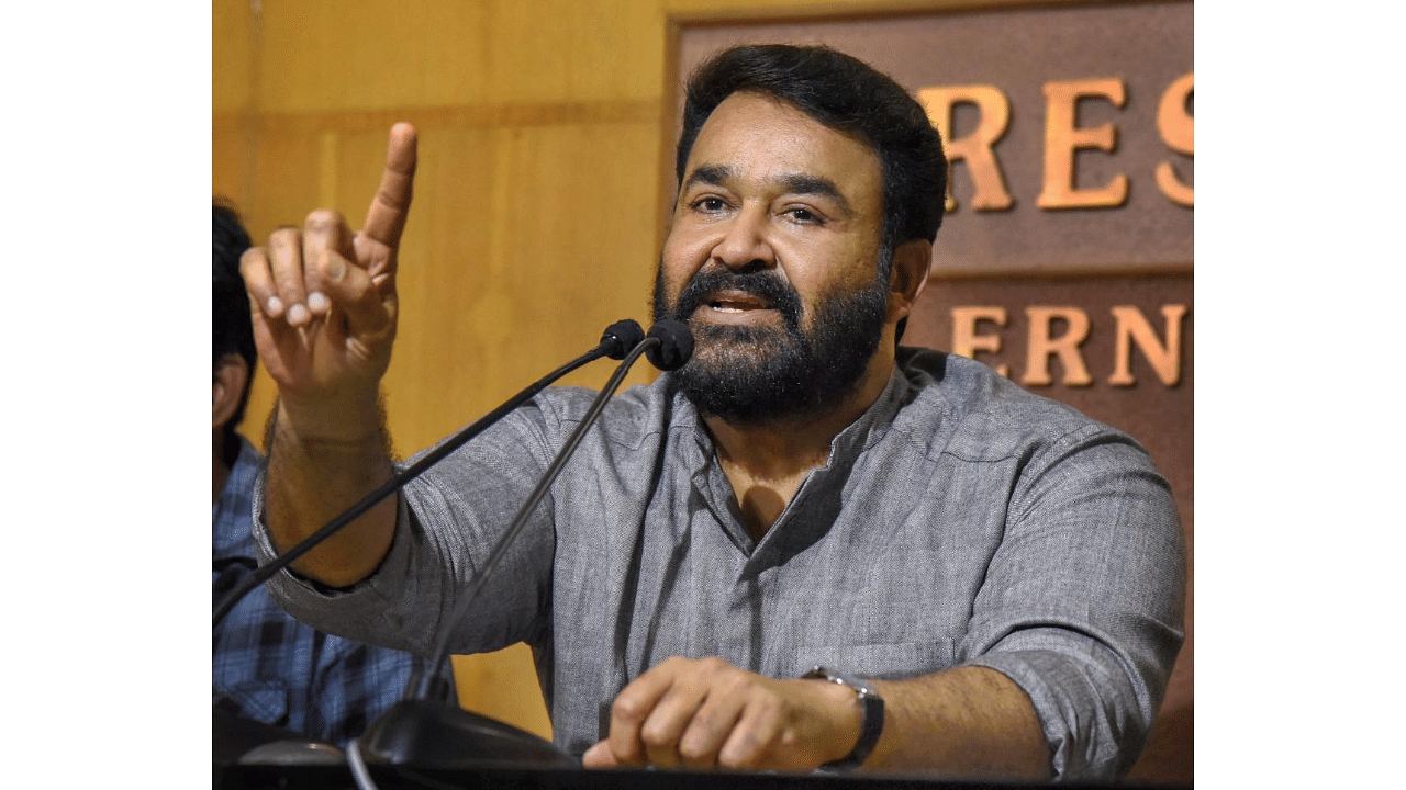 Mollywood legend Mohanlal. Credit: PTI Photo