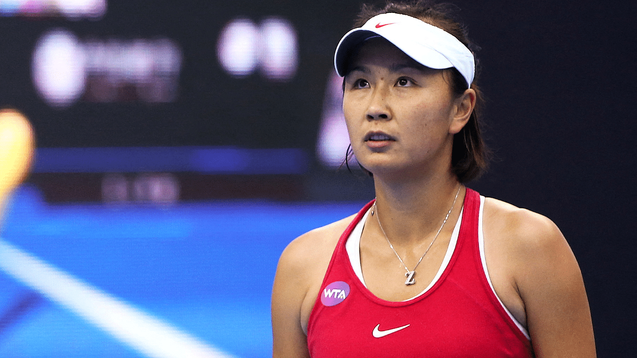 Chinese tennis star Peng Shuai . Credit: Reuters Photo