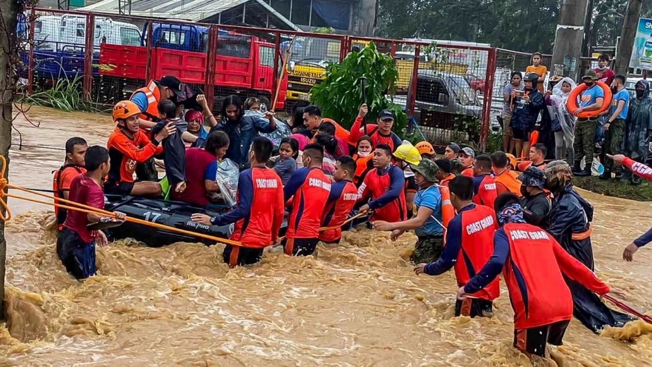 More than 700,000 people were lashed by the typhoon in central island provinces, including more than 400,000 who had to be moved to emergency shelters. Credit: IANS Photo