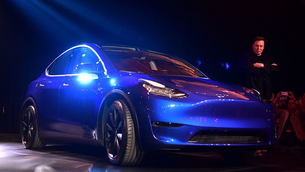 Tesla's Model Y is a mid-size SUV. Credit: AFP Photo