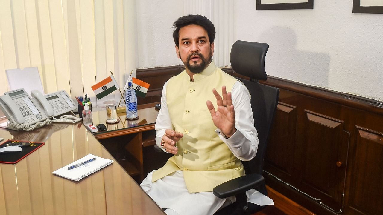 Information and Broadcasting Minister Anurag Thakur. Credit: PTI file photo