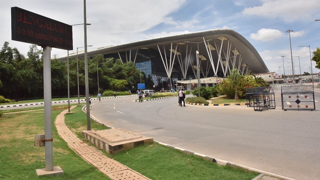 A view of the KIA airport. Credit: DH file photo