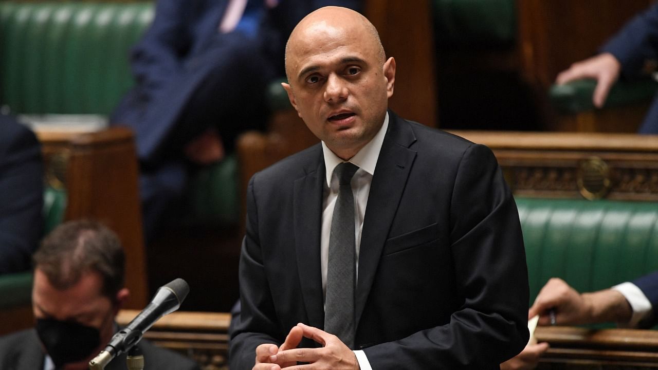 Britain's Health Secretary Sajid Javid. Credit: AFP Photo