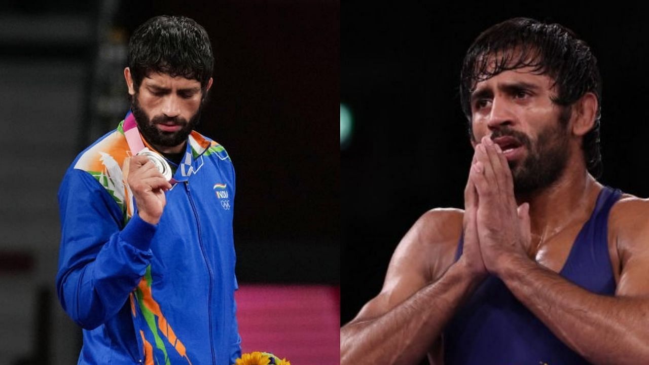 Ravi Dahiya and Bajrang Punia. Credit: PTI and AFP Photo