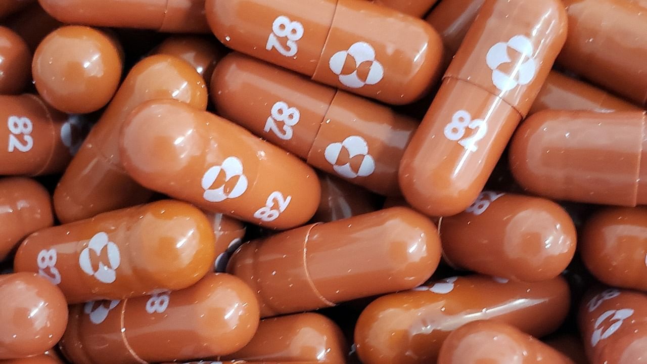 Merck's pill, called molnupiravir. Credit: Reuters Photo