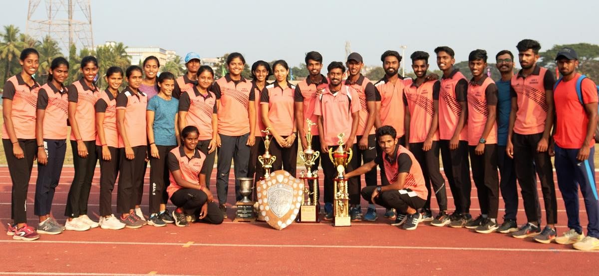 Alva's team won the overall championship in the intercollegiate athletics championship held in Moodbidri.