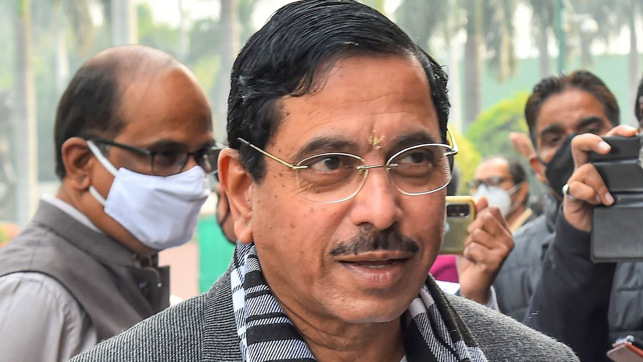 Union Minister for Parliamentary Affairs Pralhad Joshi. Credit: PTI File Photo