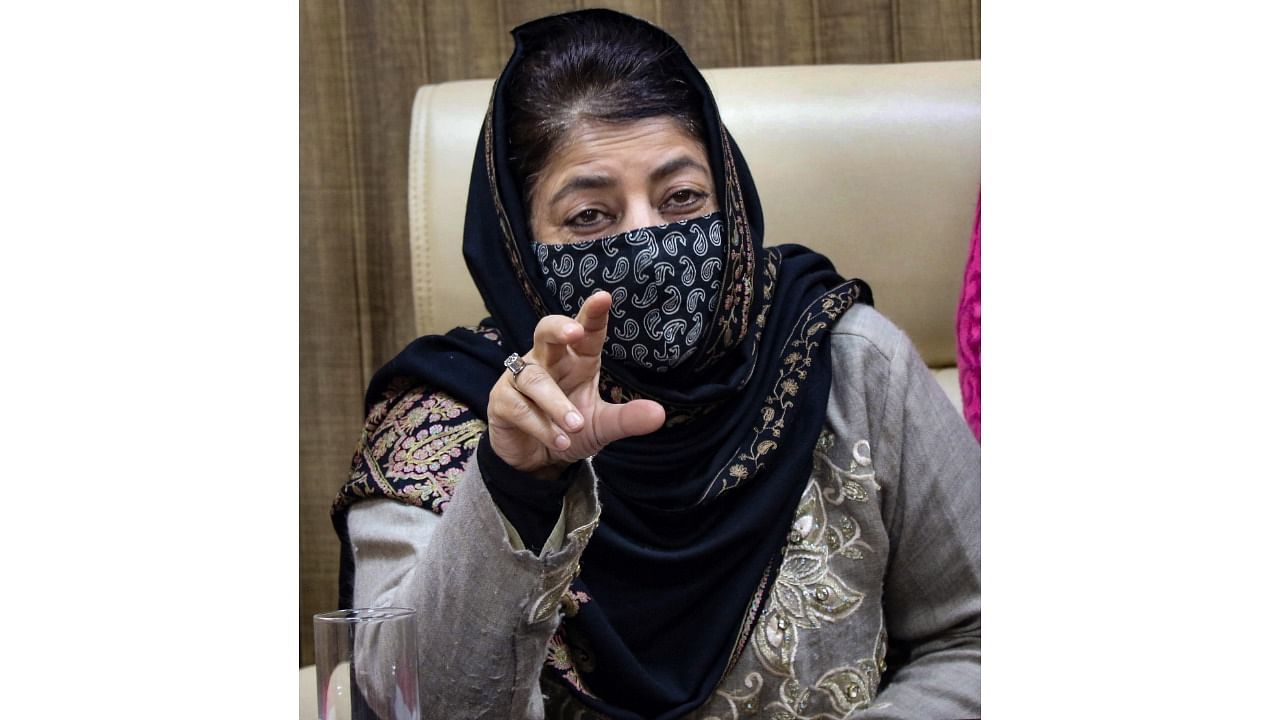 Mehbooba Mufti. Credit: PTI Photo