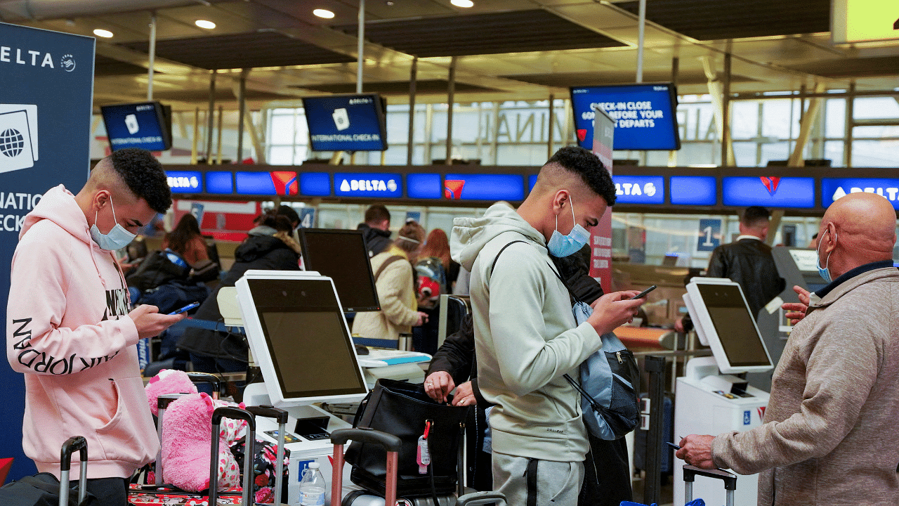 On Friday, there were around 2,400 cancellations and 11,000 delays, while Sunday cancellations were at nearly 1,500 with more than 1,400 delays also reported. Credit: Reuters Photo