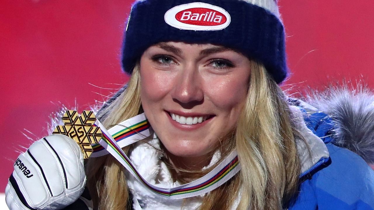 American double Olympic alpine ski gold medalist Mikaela Shiffrin. Credit: Reuters File Photo