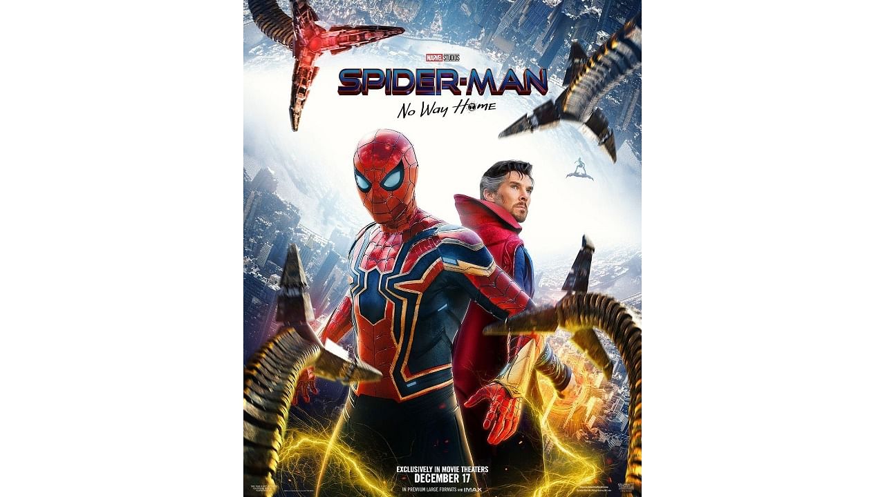 A poster of 'Spider-Man: No Way Home'. Credit: IANS Photo