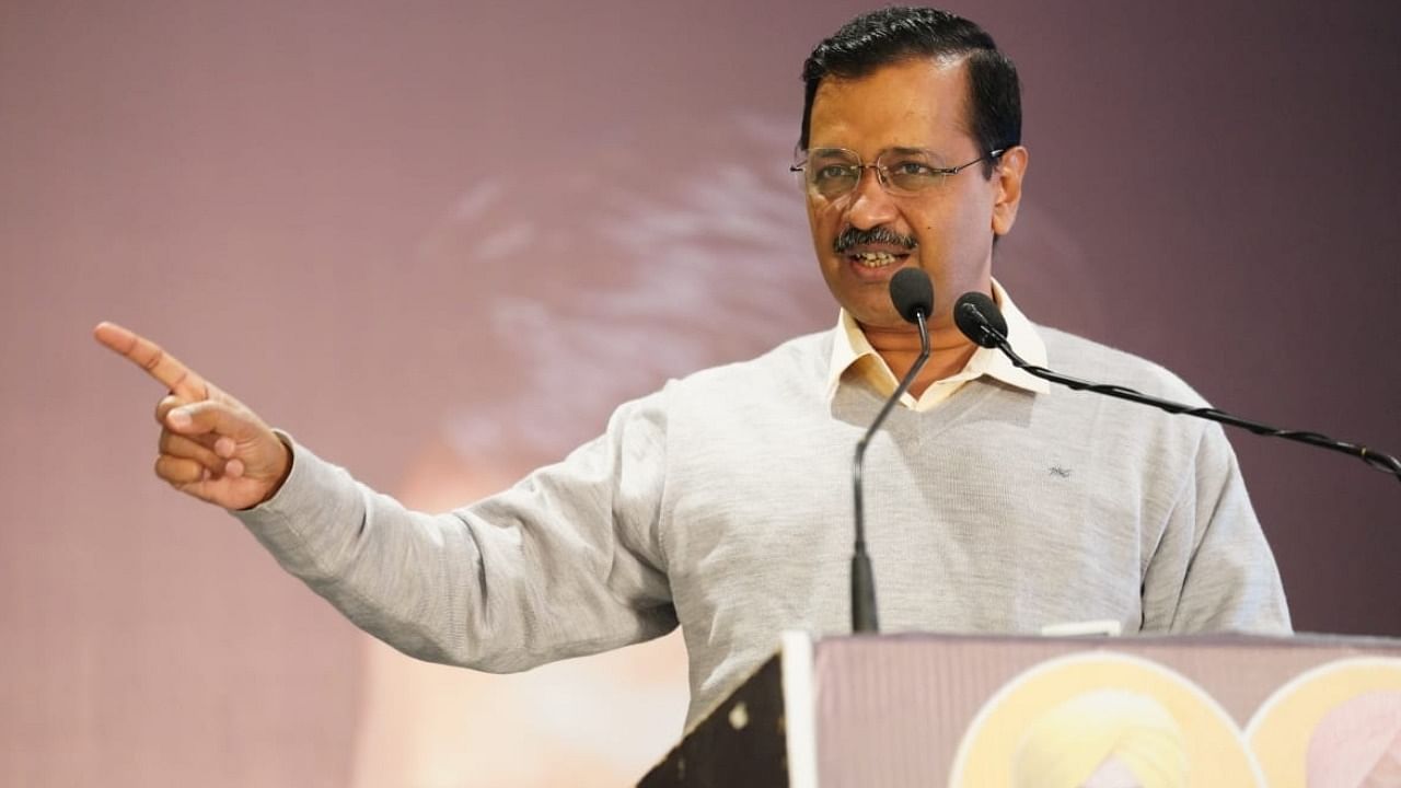 Arvind Kejriwal was quick to set the narrative for the party ahead of Punjab Assembly polls claiming the results were a "sign of change". Credit: IANS photo