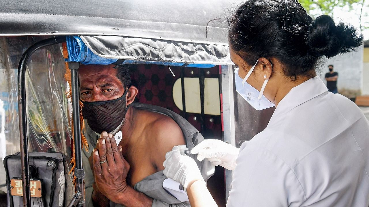 A vaccination drive in Kerala's Thiruvananthapuram. Credit: PTI Photo