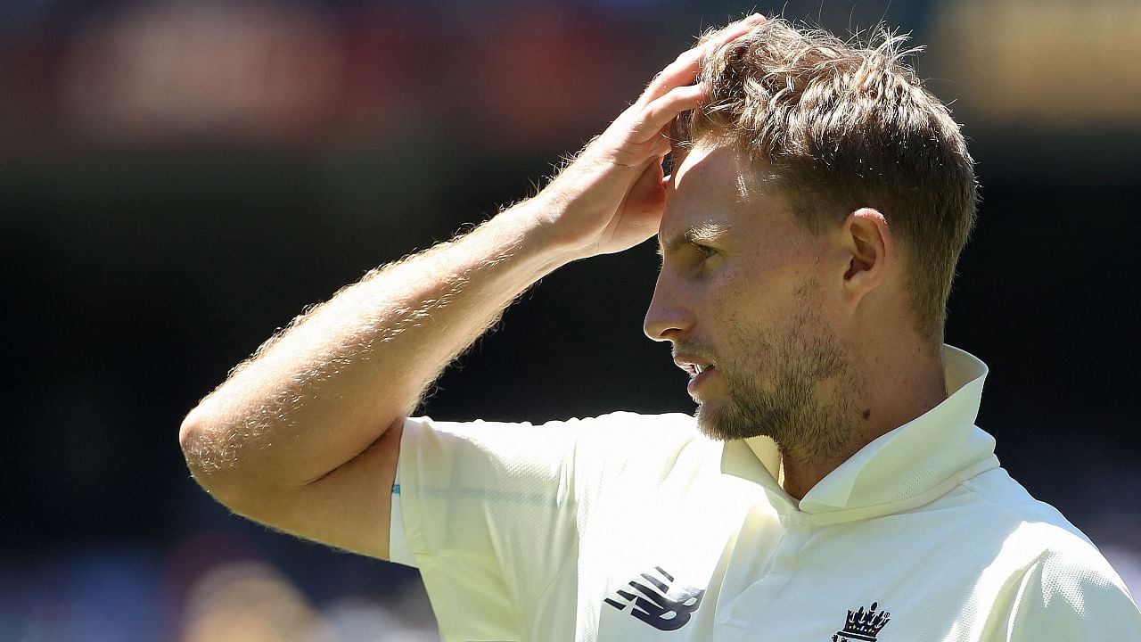 England's captain Joe Root reacts after Australia's victory. Credit: AFP Photo