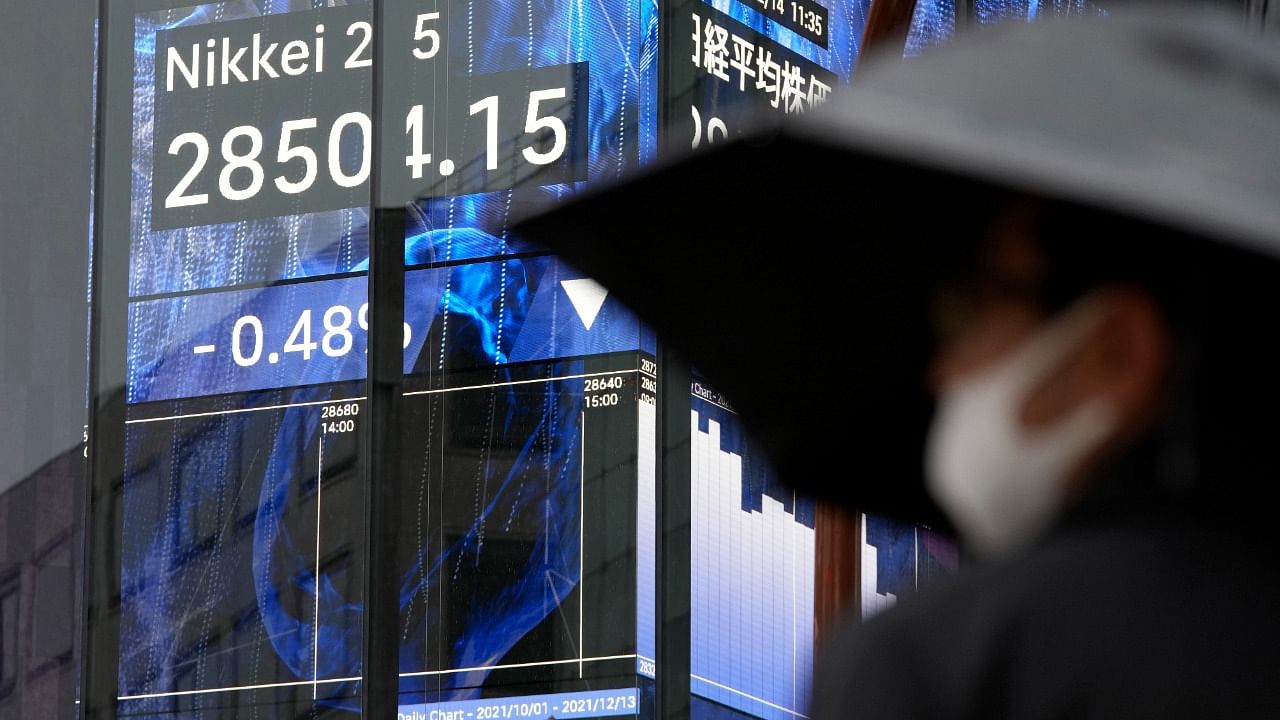 On Tuesday, Japan's Nikkei gained 1.1%, and touched its highest since November 26. Credit: AP/PTI File Photo