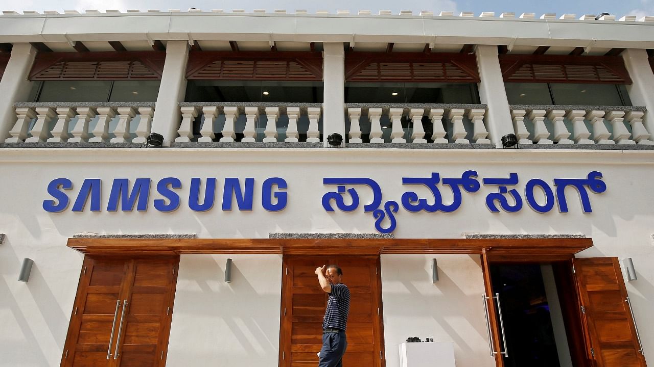A Samsung store in Bengaluru. Credit: Reuters Photo