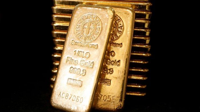 Spot gold was at over $1,791 an ounce level in the international market while in India, MCX gold futures was at Rs 47,740 per 10 grams on December 29. Credit: Reuters File Photo